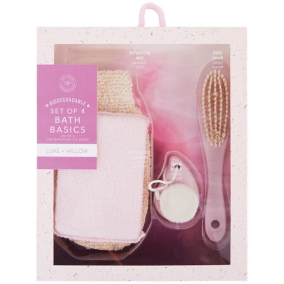 Luxe & Willow, Biodegradable-Set of 4 Bath Basics. Brand New - Picture 1 of 2